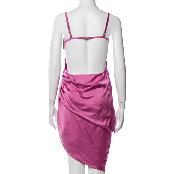 JACQUEMUS La Robe Saudade Satin Mini Dress Size: M | US6, FR38 - Picture 8 of 11